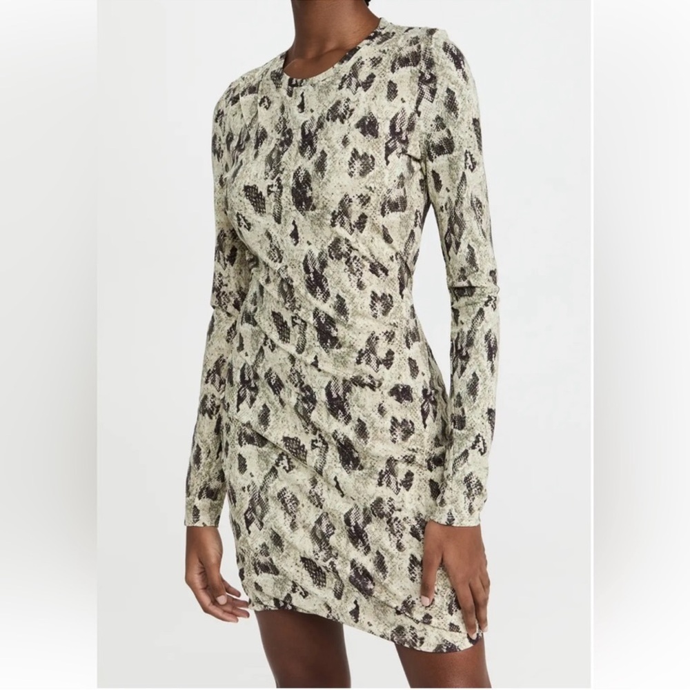 $375 NEW NWT Rag & Bone Long Sleeved Python Bodycon Dress size Small